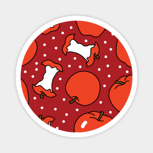 Orange Apples with Polka Dots Magnet